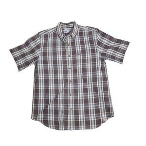 Carhartt Mens Size Large Brown Short Sleeve Relaxed Fit Shirt 101155